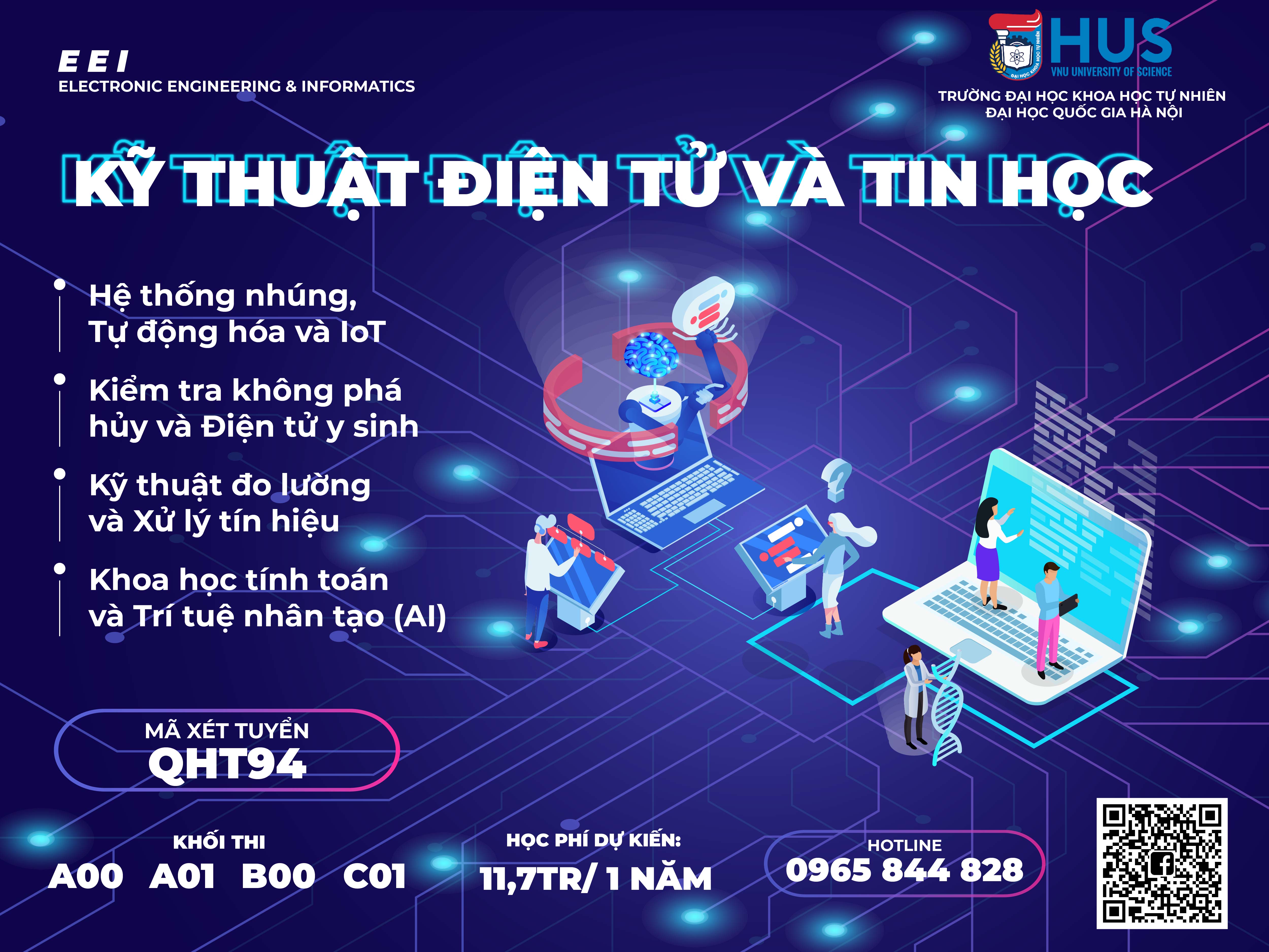 Đăng ký tuyển sinh ĐHCQ 2020 ngành Kỹ thuật Điện tử và Tin học phông xanh đang được mở rộng, tuyển sinh ở nhiều tỉnh thành trên cả nước. Ngành học này đang rất được ưa chuộng, vì nó mang lại nhiều cơ hội việc làm và tiềm năng phát triển trong tương lai. Nếu bạn đam mê với lĩnh vực công nghệ, hãy đăng ký ngay để có cơ hội học tập và phát triển bản thân.